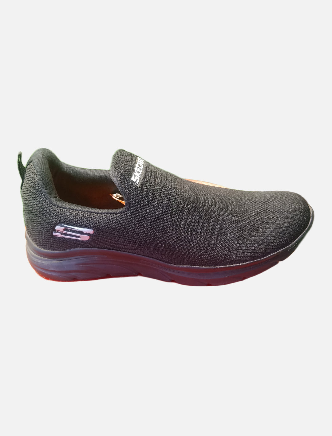 Black Breathable Mesh Body Slip-On Shoes